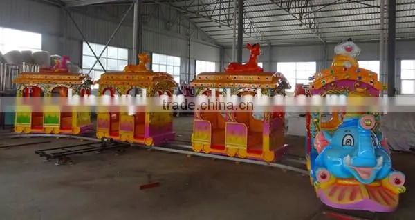 Amusement Kids Mini Ride on Train and Track Elephant Track Train Amusement Park Train Rides for Sale photo-4
