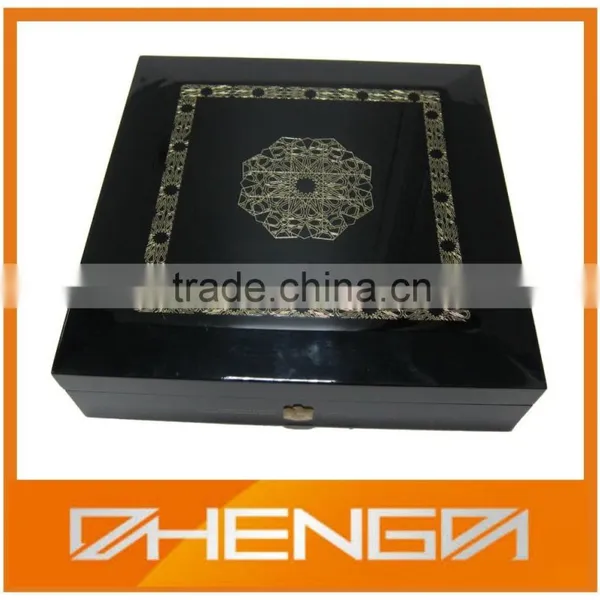 Hot!!! Customized Made-in-China Personlized Beautiful Wine Lacquer Red Tea Box(ZDW13-T025) photo-2