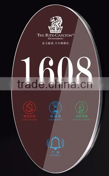 Smart Electronic Doorplate With Touch Screen for Hotel/hospital/house