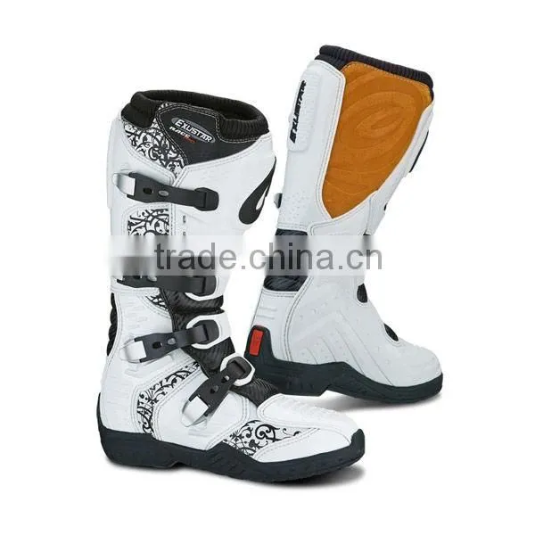 Hi-tech Microfiber Leather Motorcycle Black Boots photo-4