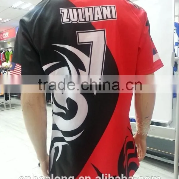 Sublimation Red Color Rugby Jersey New Style Rugby Kit Custom Rugby Uniforms Shirts photo-2