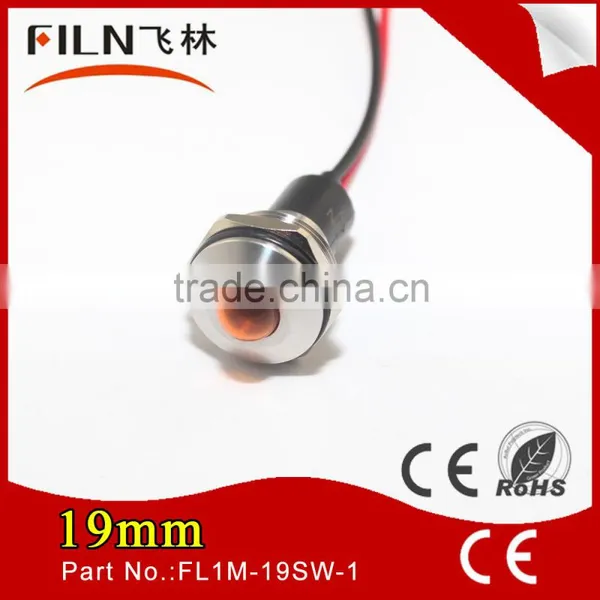 Hot White Color Dot Lighting 19mm Mounting Hole 12v Motorcycle Signal Light photo-4