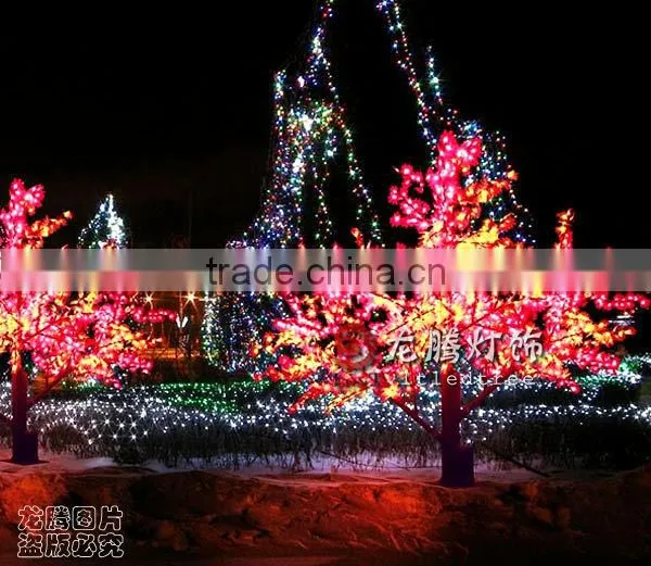 2m Garden Landscaping Maple Leaves Led Artificial Outdoor Lighting Trees