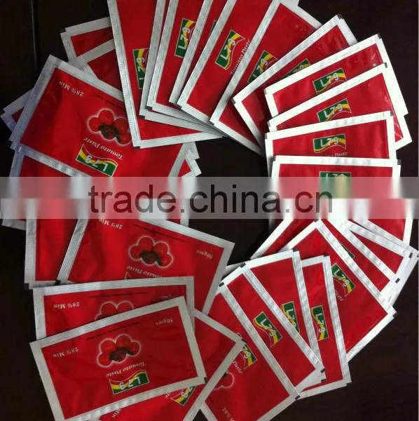 Tomato Paste Sauce Ketchup Factory 50g 70g 100g Double Concentrated Sachet photo-2
