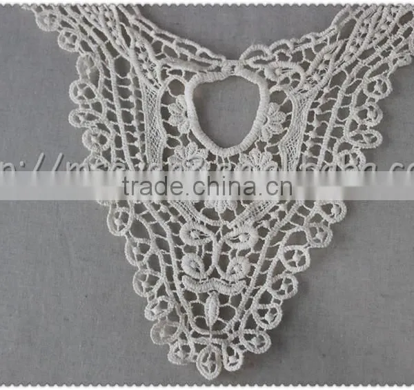 2016 New Embroidered Designs Collar, Machine Made Lace Collars, off White Cotton Lace Collar photo-4