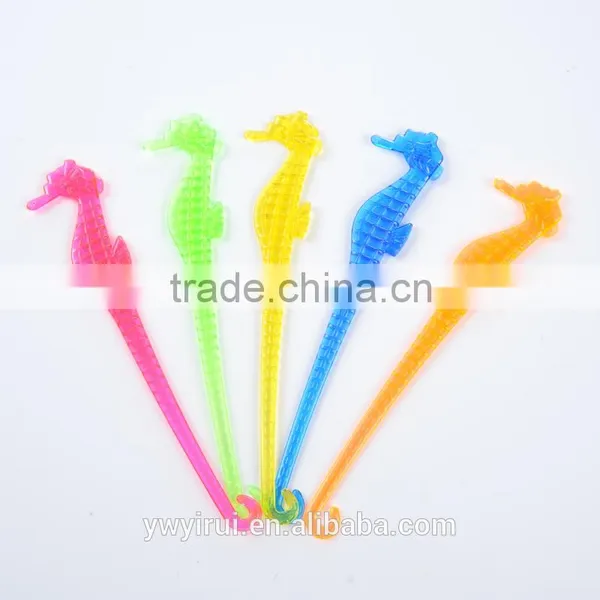 Disposable Plastic Seahorse Coffee Stirrers New Design photo-2