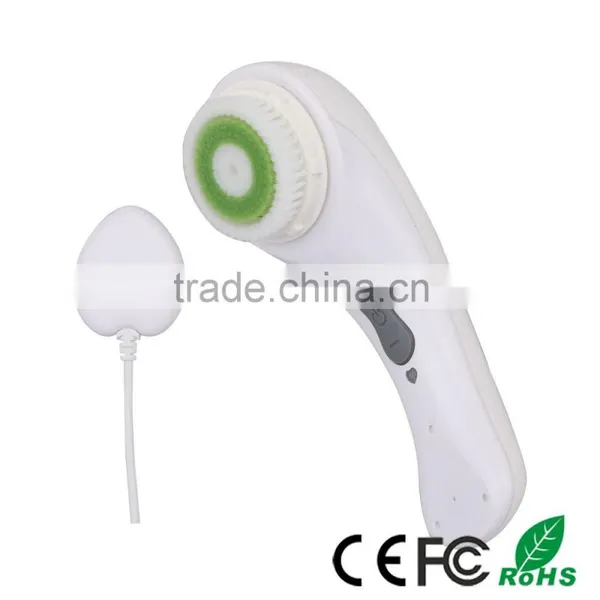 Factory Wholesale Ultrasonic Waterproof Sonic Wireless Recharge Portable Electric Face Cleanser photo-4