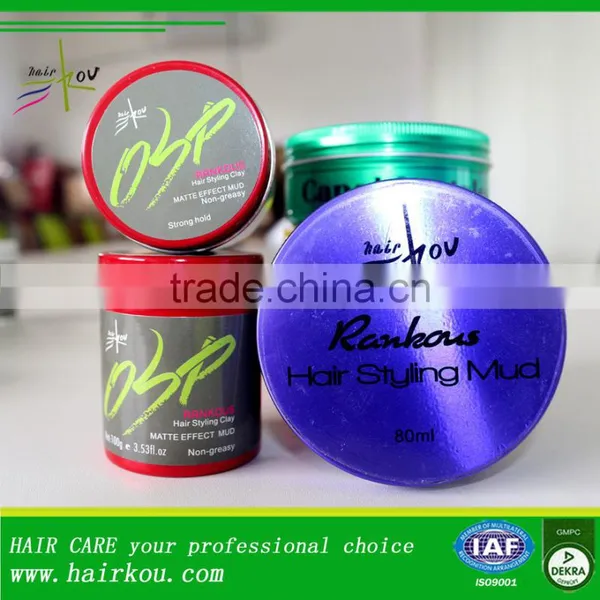 Strong Hold Styling Hair Pomade Color Hair Clay,Cosmetic Hair Paste Styling Clay Water Based For Men photo-4