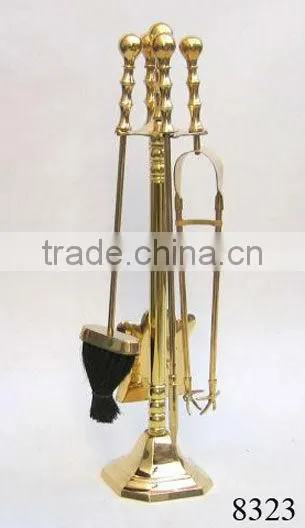 Brass Fireplace Tool Set/ Fire Accessories