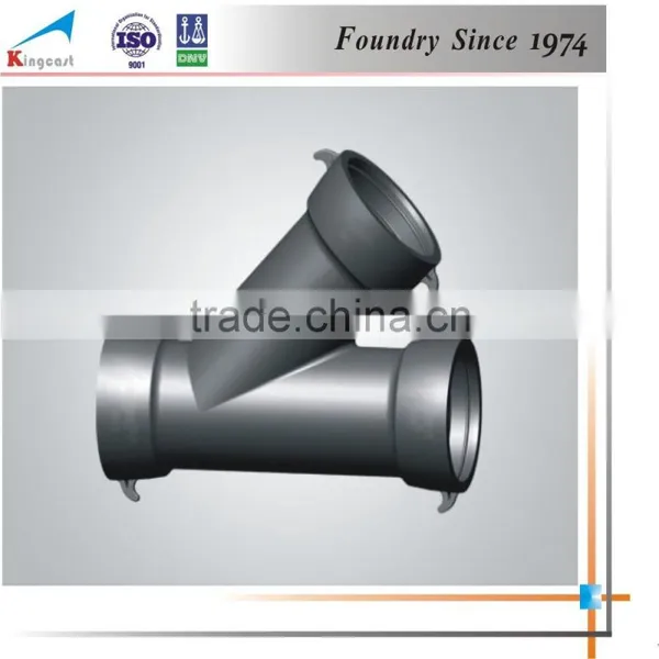 Industry Best Selling Custom Cast Iron 45 Degree Pipe Fitting Lateral Tee photo-3