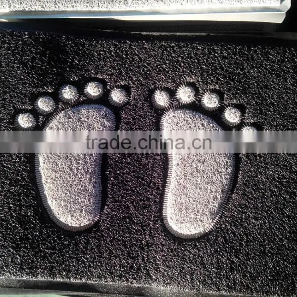 2016 HOT !!! Home Designs Pvc Coil Material Washable Pvc Floor Carepet Door Mat photo-2