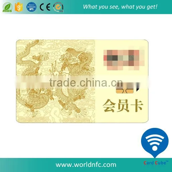 Customized VIP PVC Memory Contact Card With 5542 Chip 1K Bit Smart Card photo-6
