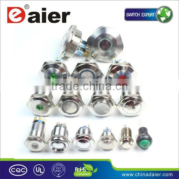 120v Momentary 4A 19mm OFF-(ON) Stainless Steel Sealed Anti-vandal Chrome Color Waterproof Metal Anti-vandal Push Button Switch photo-5