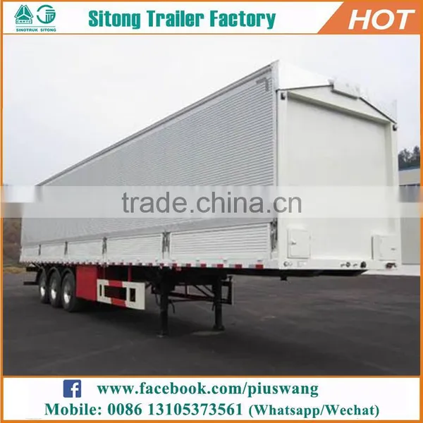 13 Meters Top-closed Type Cargo Semi Trailer Van Type Enclosed Box Trailers for Sale photo-4