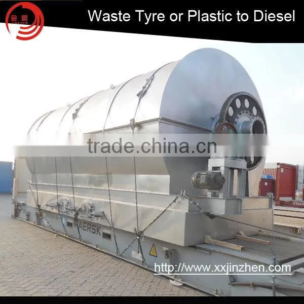 2016 High Quality Tire Recycling Machine Rubber Pyrolysis Plant Waste to Diesel Plant photo-4
