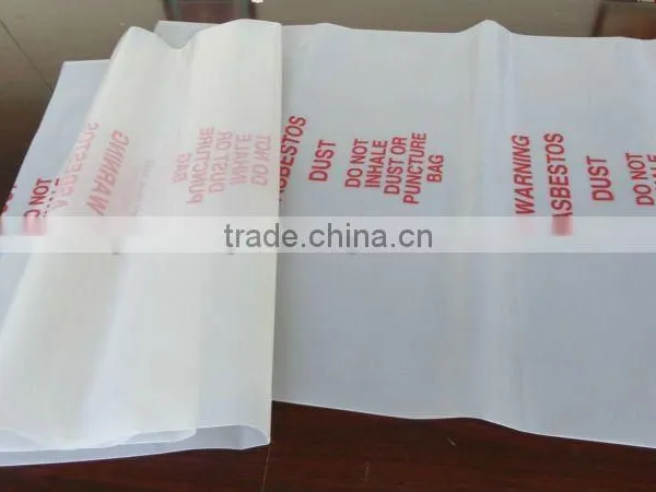 LDPE 200mic With Printing Plastic Packing Asbestos Waste Bag photo-6