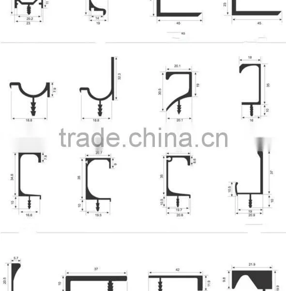 China Xindongrui Aluminum Factory High Quality Extruded Aluminium Profiles for the Cabinet Handles photo-3