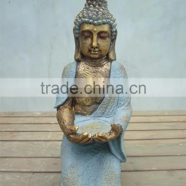 India Market Fiberstone Sitting Buddha Statue photo-3