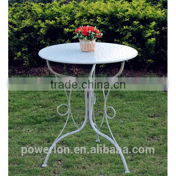 Lovely Durable KD Bistro Set Antique Light Blue Coffee Table photo-3