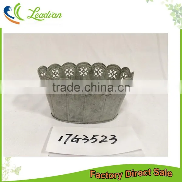 Factory Directly Cheap Selling Vertical Hanging Wrought Iron Roof Garden Planter photo-3