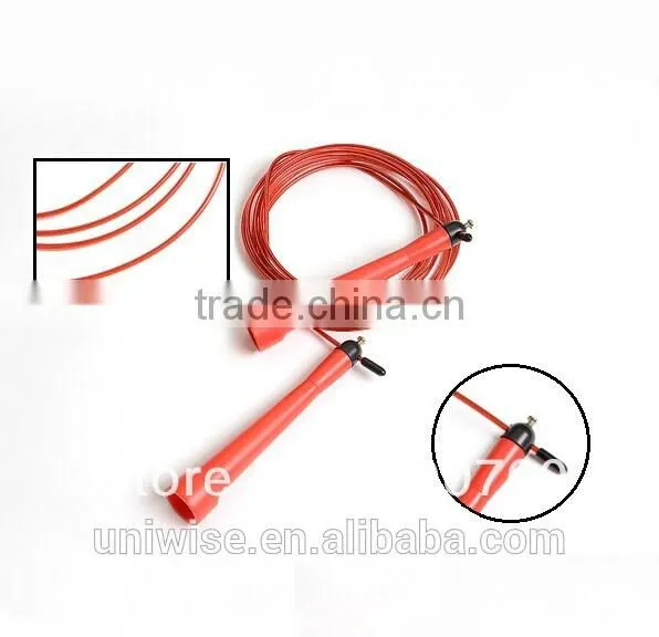 JR02-new Speed Jump Rope - Wire Rope With Plastic Coating! photo-3