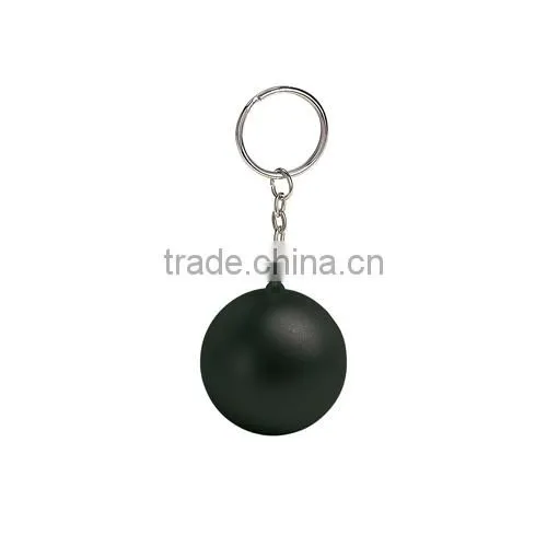 Portable Foam Rubber Anti Stress Keyring With pu Ball photo-4