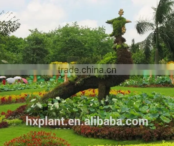 Small Sculpture Aritificial Green Sculpture Plastic Fake Plant Artificial Sculpture Artificial Plastic Statue photo-4