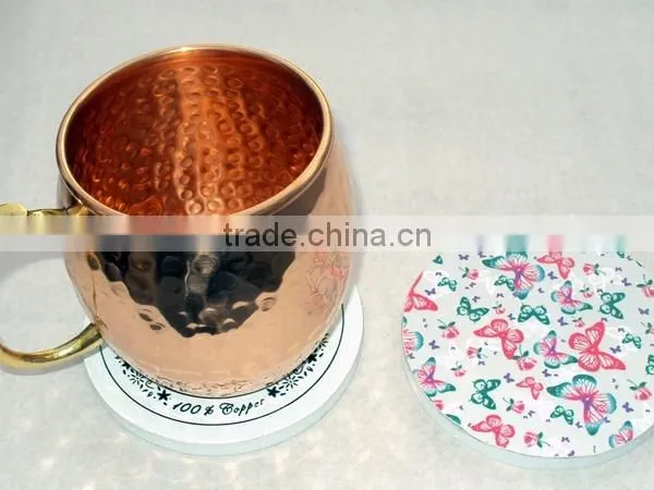 HIGH QUALITY MDF WOODEN DRINKING CUP COASTER, ECO FRIENDLY TEA/COFFEE/BEER MUG COASTER , BUTTERFLY DESIGN COASTERS photo-2