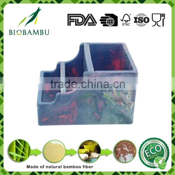 Professional Traditionary Customized Bamboo Fiber Pen Container/storage Articlesarticles photo-2
