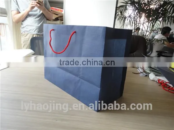 2016 New Fashion Warp and Weft Commercial Paper Bag photo-3