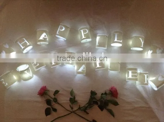 Personalised Paper Lantern Fairy Lights 20 LED Lights String photo-2