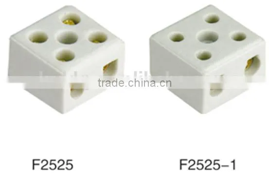 2 Pin Wire Low Voltage Ceramic Porcelain Power Female Connector photo-2