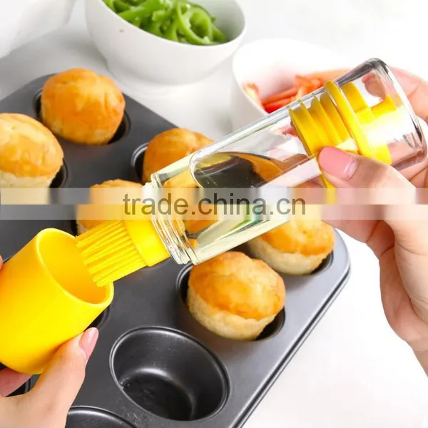 Eco-friendly Multi-fonction Cooking Oil Brush Wholesale,brush With Oil Dispenser Manufacturer,oil Paint Brush for Sale photo-3