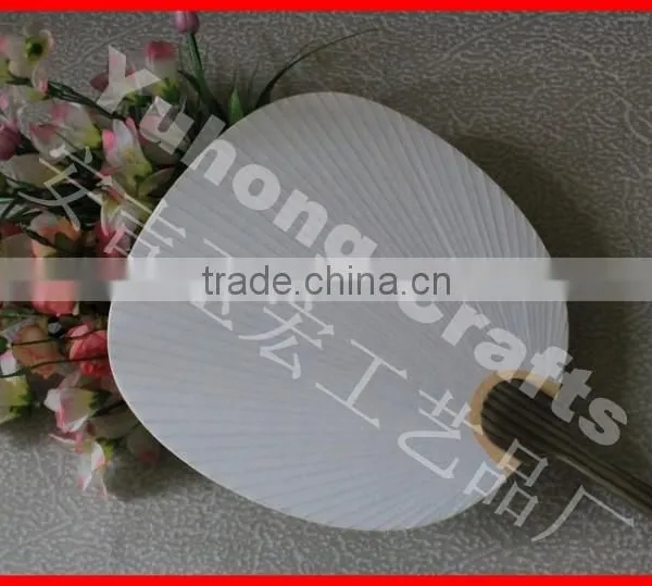 Environmental Paper Round Fan With Wood Handle photo-4
