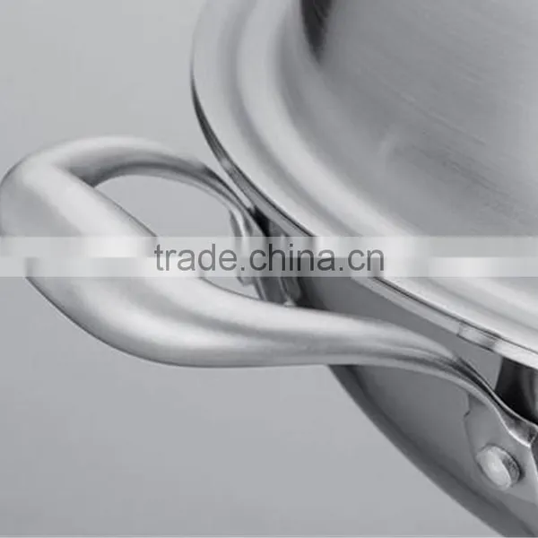 High Quality Highend Chinese Wok Round Bottom Composite Steel Wok photo-3