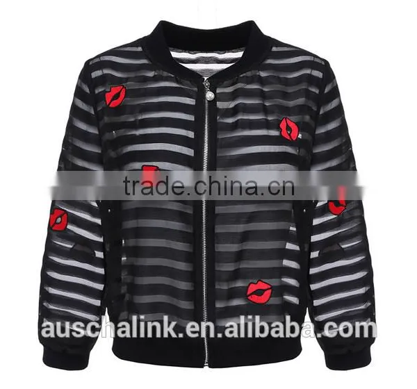 OEM Service New Model Outdoor Young Ladies Jackets Embroidery Designs photo-4