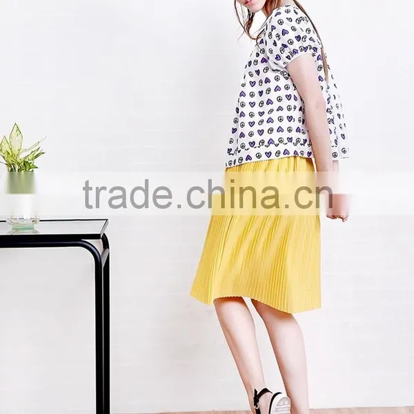 New Style Lady Puff Sleeve Full Screen Printing t Shirt Wholesale photo-3