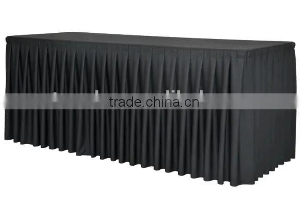 Knitted Table Skirting, Knitted Fitted Table Cover, Wrinkle-free Table Cloth