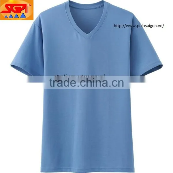 Men T Shirts, V Neck, Short Sleeve , 100% Cotton photo-5