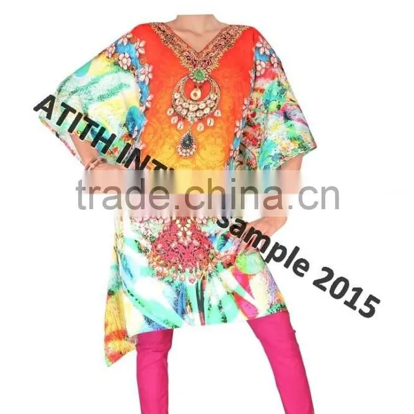 DIGITAL PRINT COTTON KAFTANS photo-5
