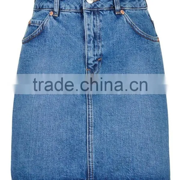 2016 Brand Design Women Denim Mini Skirts A Line Above Knee Blue Cheerleader Skirts photo-3
