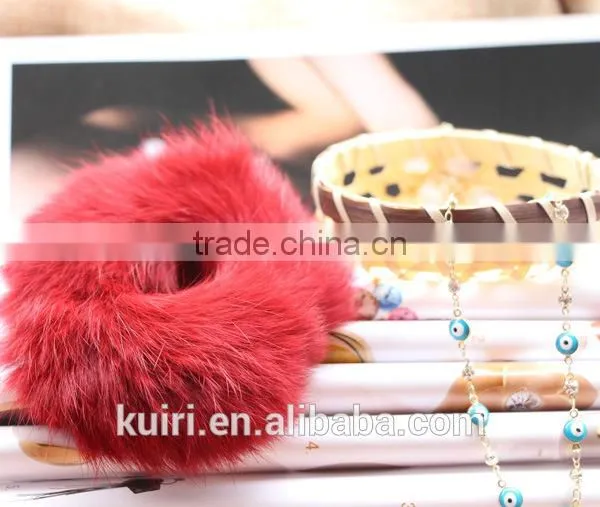 Plastic Lady Hair Accessories Rex Rabbit Fur Hair Band Made in China photo-2