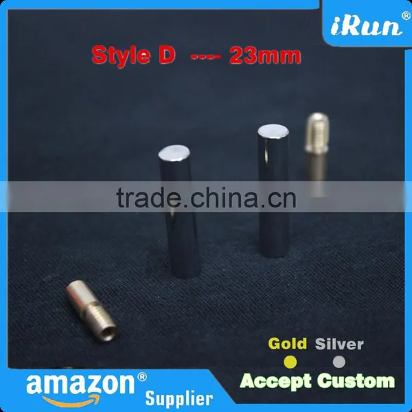 (MOQ:100pcs) Premium Gold & Silver Shoe Laces Aglets 23mm For Trainers - Customized Logo/Package/Color Round Metal Aglet Tips photo-4