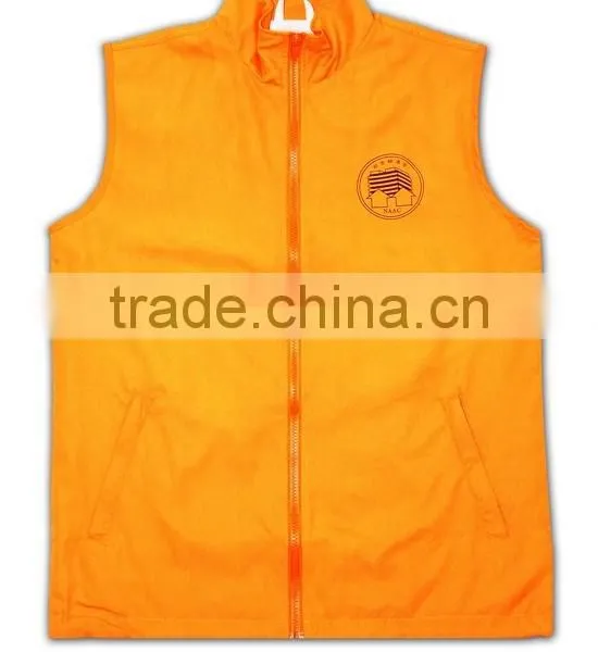 China Manufactory High Quality Plain Orange Multi Pocket Work Vest photo-5