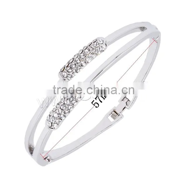 Rhinestone Zinc Alloy Kara Hair Tie Tiny Bangle photo-2