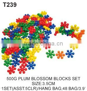 500g Colorful Plastic Intelligent Without Buckle Blocks Educational Toys For Kids photo-6