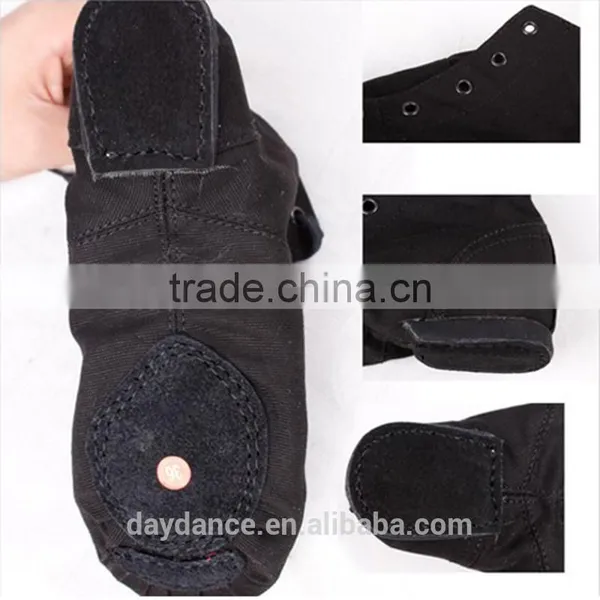 Lace Up Red Ankle Boots Jazz Shoes Canvas Cotton Indoor Dance Shoes Wholesale photo-3