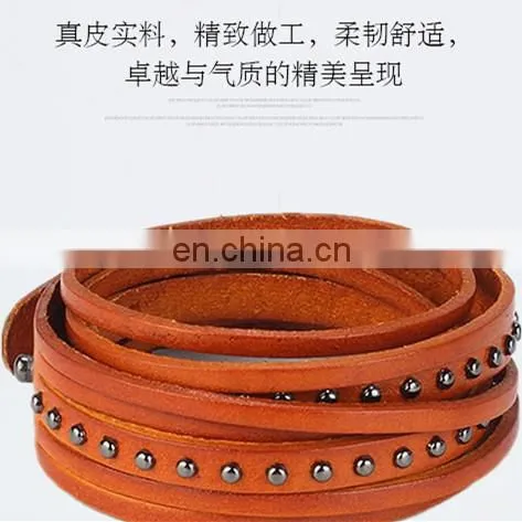 Hot Top Fashion Boys All-match Leather Bracelet photo-2