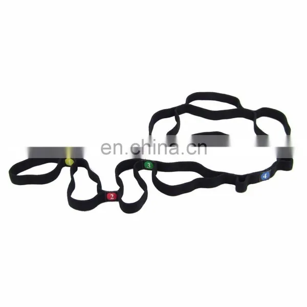 Yoga Workout Elastic Nylon Ballet Stretch Strap Band With 10 Flexible Loops photo-6