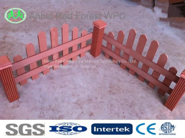 WPC Garden Fence Panel Wood Plastic Composite Cheap Garden Fencing photo-2